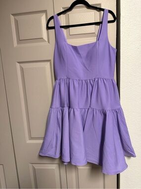 Lilac Tiered Sundress - Women's Sleeveless Dress
